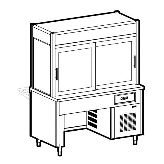 Kühlvitrine 2-etagig mit Kühlwanne auf Brückenstruktur, 6x GN 1/1 — Virtus IIA5172