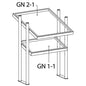 GN-Behälter-Element, Tisch-Modell,686x660 mm — Virtus IIA6015