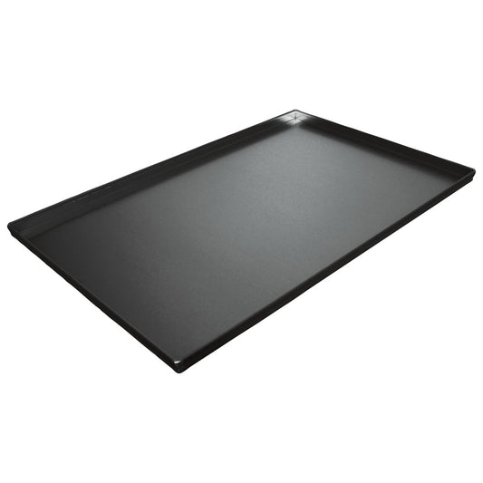 Backblech aus Aluminium, 600x400 mm - 4 Seiten 90°, doppelte thermoplastische Antihaftbeschichtung — Virtus LEC30012