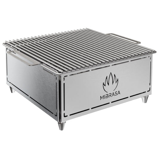 Hibachi charcoal table grill for 8 covers — Virtus MH300PLUS