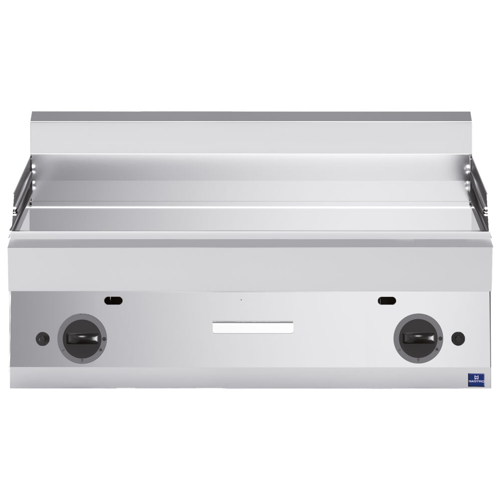 Gas-Grillplatte, Tischmodell, verchromt glatt — Virtus MS6510FTGCRT