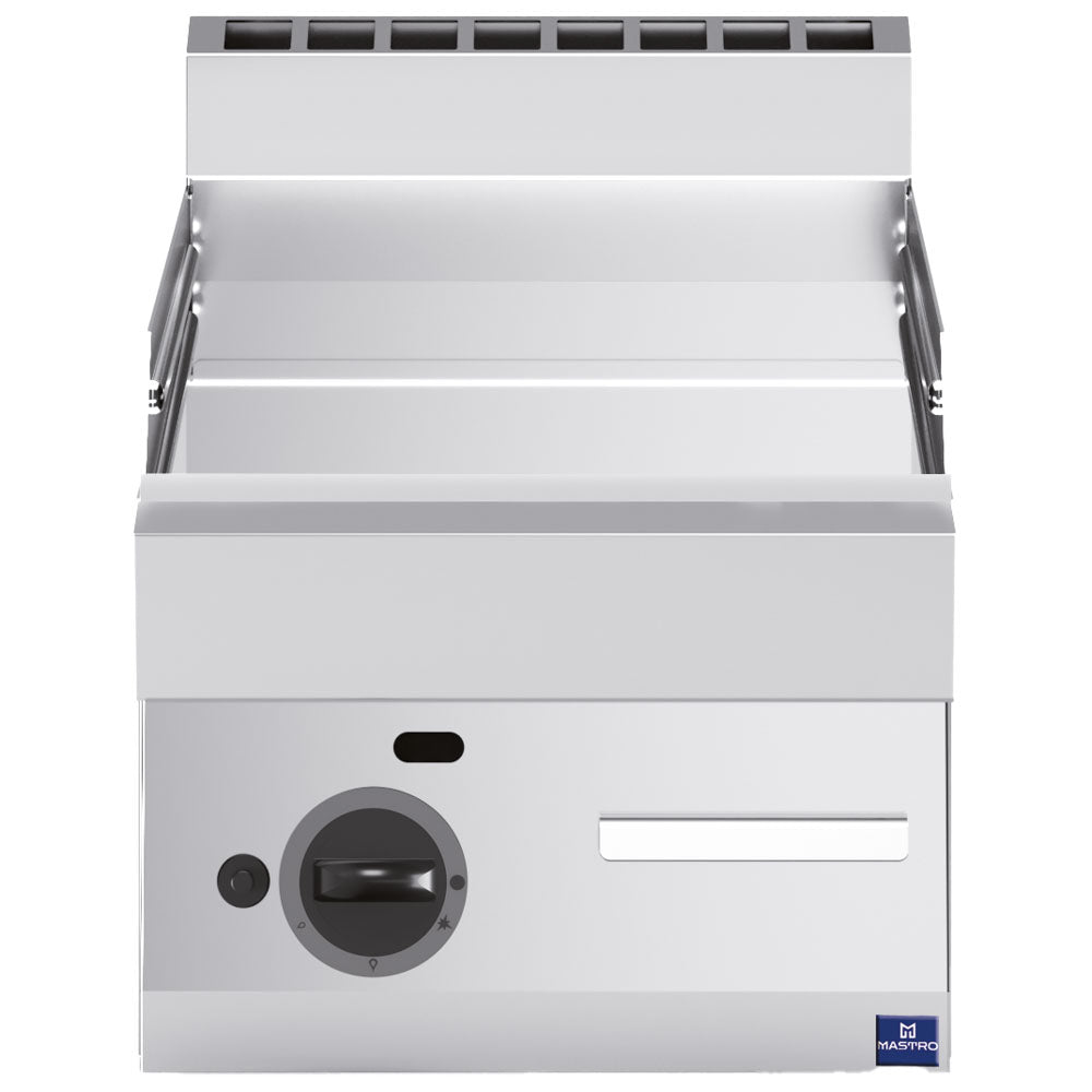 Gas-Grillplatte, Tischmodell, verchromt glatt — Virtus MS654FTGCRT