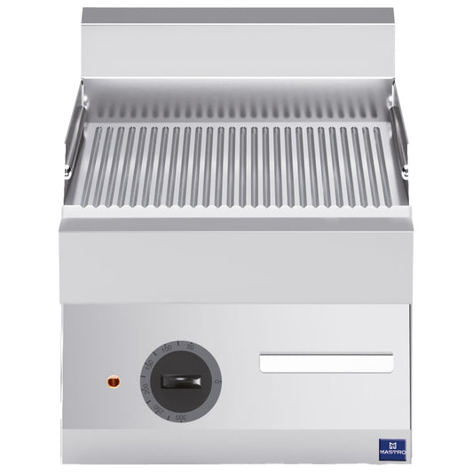 Elektro-Grillplatte, Tischmodell, verchromt gerillt — Virtus MS654FTRECRT