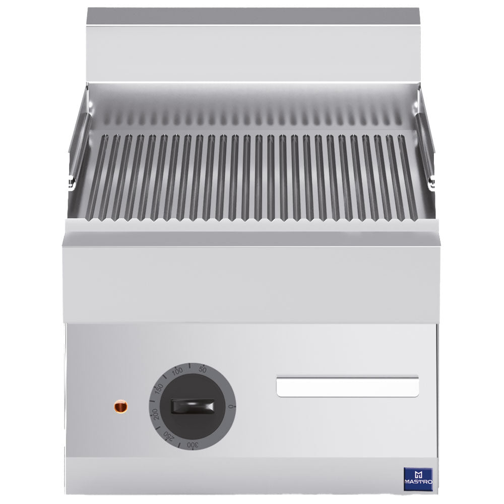 Elektro-Grillplatte, Tischmodell, gerillt — Virtus MS654FTRET
