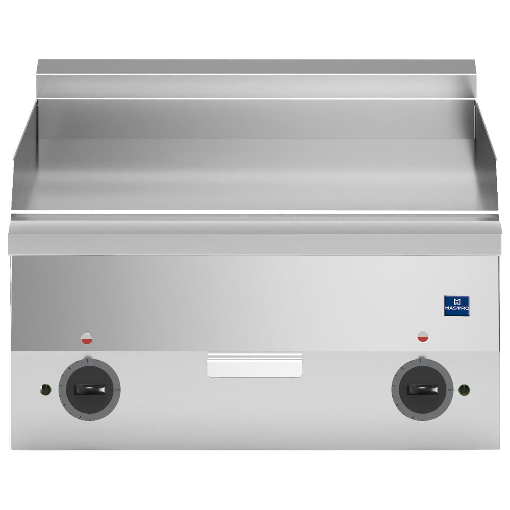 Elektro-Grillplatte, Tischmodell, verchromt glatt — Virtus MS66FTECRT
