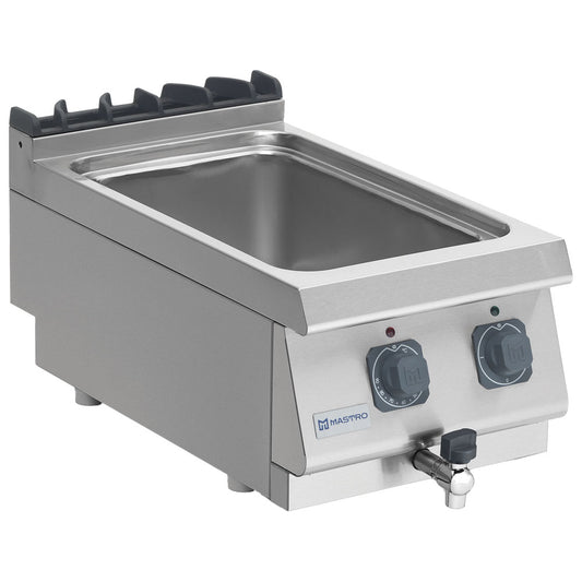 Elektro-Bainmarie, Tischmodell, GN 1/2 + GN 1/3 h=150 mm — Virtus MS74BMET