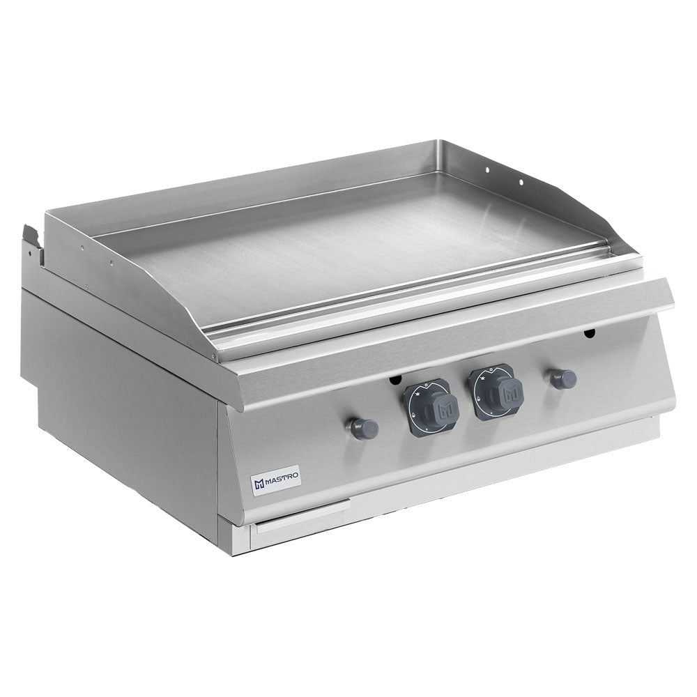 Gas-Grillplatte, Tischmodell, glatte verchromte Platte — Virtus MS78FTGCRT