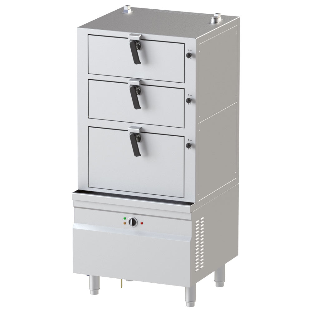 Elektro-Dampfkochkammer mit 3 Kammern — Virtus NESCD990