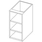Offener Unterbau mit 2 Zwischenböden, 500x590 mm — Virtus RB010506085