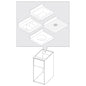 Offener Unterbau für Becken, 400x690 mm — Virtus RB050407085