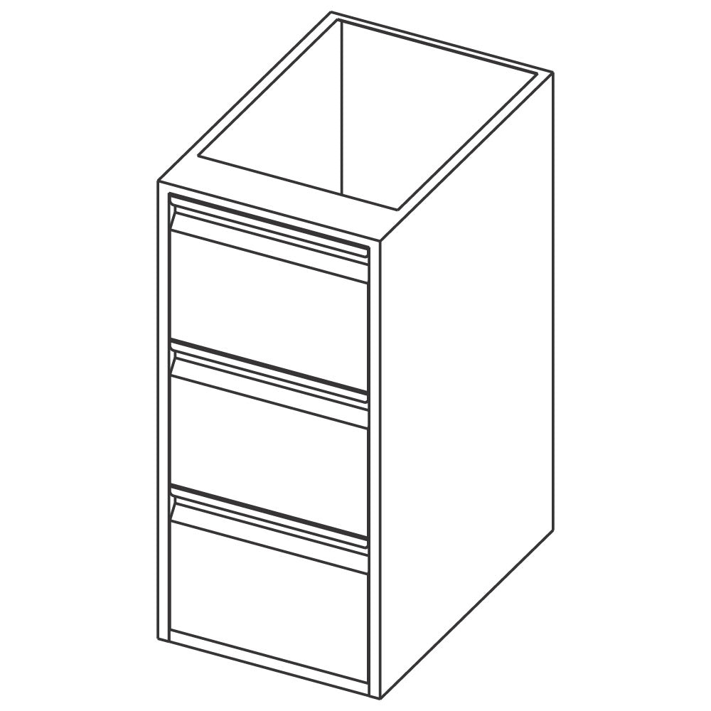 Unterbau mit 3 Schubladen, 500x690 mm — Virtus RB080507085