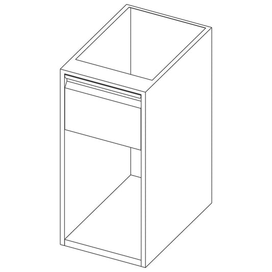 Offener Unterbau mit Schublade, 400x690 mm — Virtus RB120407085
