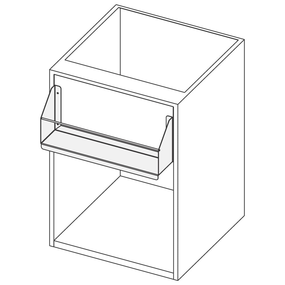 Offener Unterbau mit Flaschenhalterung, 800x690 mm — Virtus RB280807085