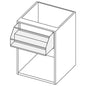Offener Unterbau mit doppelter Flaschenhalterung, 600x690 mm — Virtus RB290607085