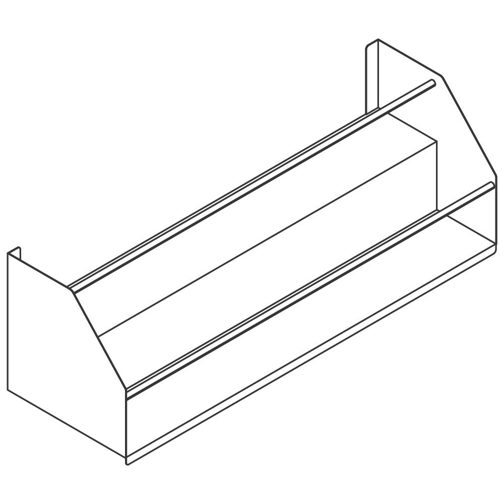 Flaschenhalterung, doppelte Reihen, 1200 mm — Virtus RB29120