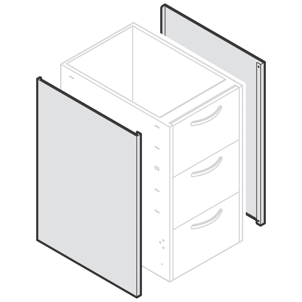Abschlussseitenwand links, 600x850 mm — Virtus RB346085