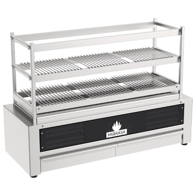 Robatayaki Holzkohlegrill mit 3 Ebenen (feststehend), 623 mm — Virtus RM60