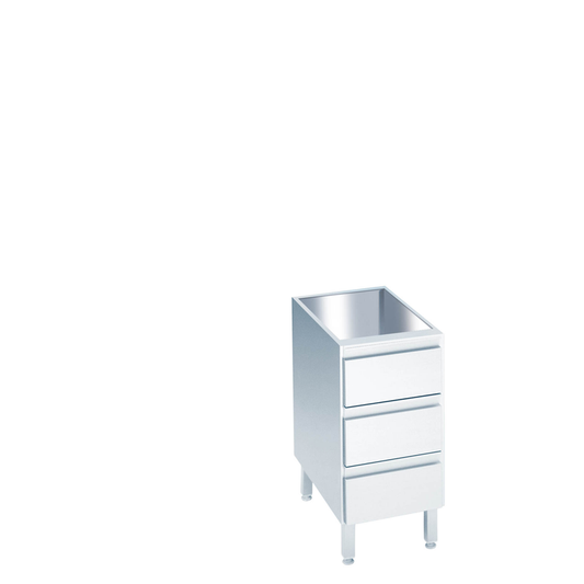 Drawer unit with 3 drawers, without worktop, 400 × 560(600)x800/850 mm
