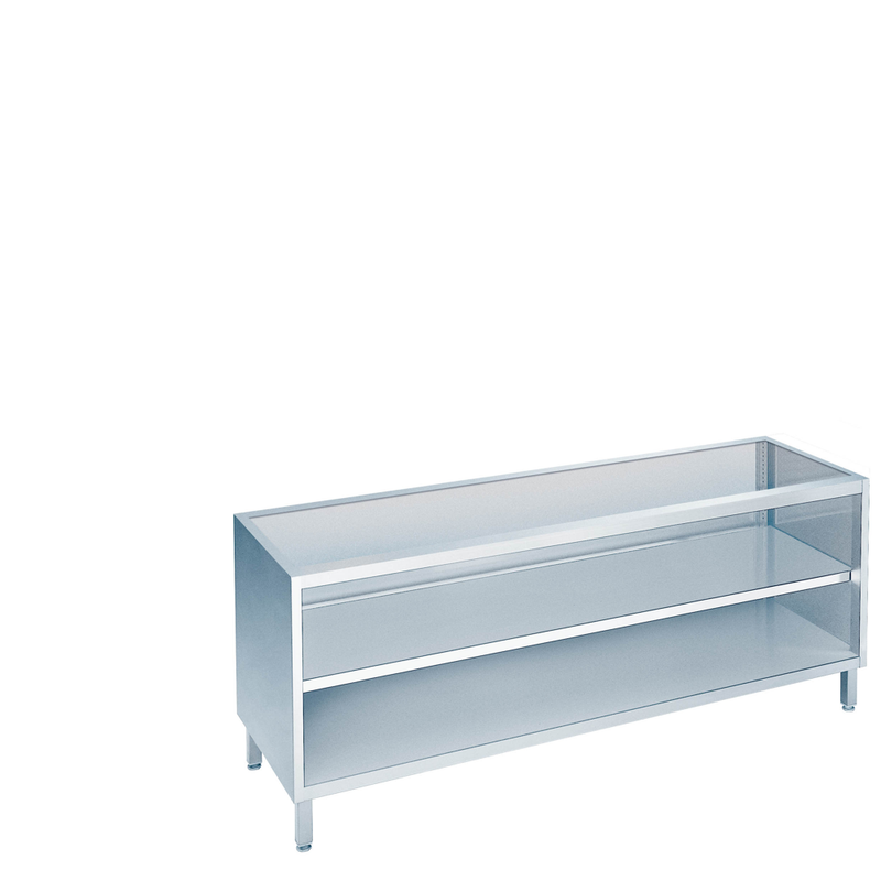 Arbeitsschrank offen, ohne Tischplatte, 1900 × 540(600)x800/850 mm