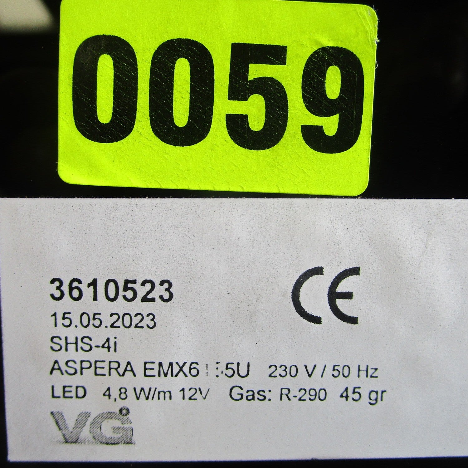 Sushikühltheke mit gerader Frontverglasung, 4x GN 1/3 H=40 mm - BESCHÄDIGT — Virtus SHSFR4IBE (Ansicht 5)