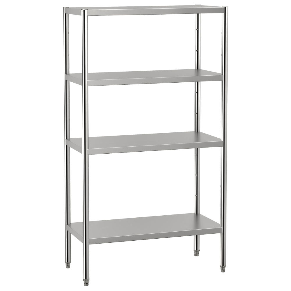 Regal aus Edelstahl mit 4 Regalböden, 1300x500x1800 mm — Virtus SL1850130