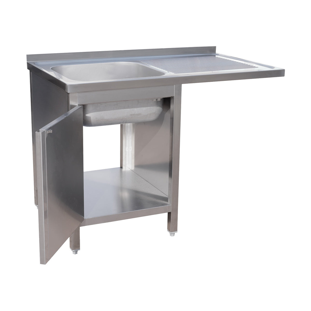 Spülzentrum 1200 × 600 × 850 mm 1 Becken links  600 mm Tiefe | A&S SPSCHZ1261BL