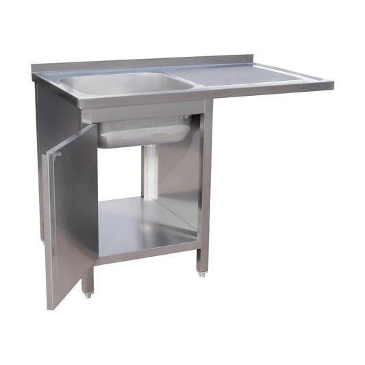 Dishwashing centre 1200 × 700 × 850 mm 1 basin left 700 mm depth | A&S SPSCHZ1271BL