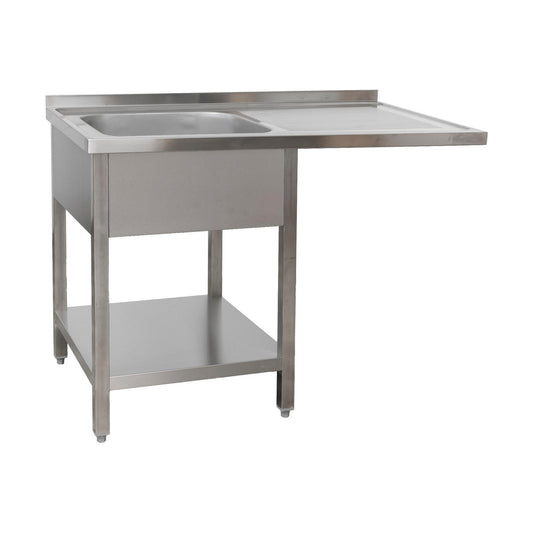 Dishwashing centre 1200 × 700 × 850 mm 1 basin left, with base bottom      700 mm depth | A&S SPZG1271BL