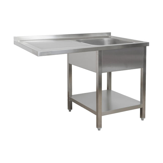 Dishwashing centre 1200 × 00 × 850 mm 1 basin right, with baseboard      700 mm depth | A&S SPZG1271BR