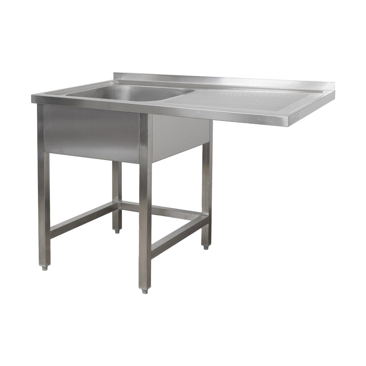 Spülzentrum 1200 × 600 × 850 mm 1 Becken links, ohne Grundboden      600 mm Tiefe | A&S SPZO1261BL