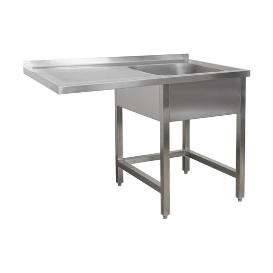 Dishwashing centre 1200 × 700 × 850 mm 1 bowl right, without base shelf      700 mm depth | A&S SPZO1271BR
