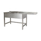 Spülzentrum 1900 × 700 × 850 mm 2 Becken links, ohne Grundboden      700 mm Tiefe | A&S SPZO1972BL