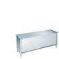 Arbeitsschrank mit Schiebetüren, mit Tischplatte allseits ab, 1200 × 600 × 850/900 mm