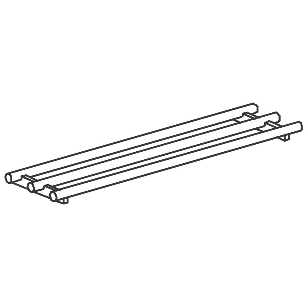 Feste gerade Tablettrutsche, rohrförmig, 1200 mm — Virtus SSST12