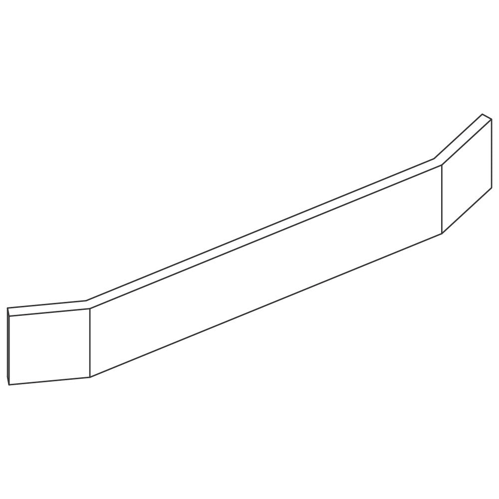 Front-Sockelblende, Einspannverbindung, für Außeneck, 45° — Virtus SSZFAE45