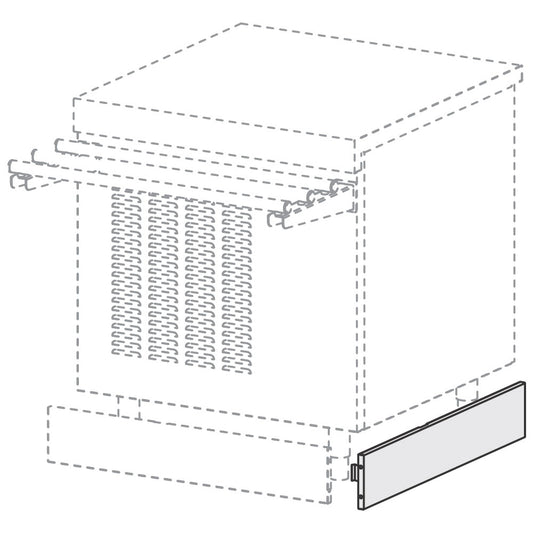 Seitliche Sockelblende, Einspannverbindung, 700 mm — Virtus SSZT7