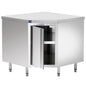 Neutraler Arbeitsschrank, Eck-Modell, mit Flügeltür, ohne Aufkantung, 900x600 mm — Virtus STAB69