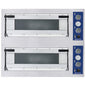 Elektro-Pizzaofen für 4+4 Pizzen ø 35 cm, mechanische Bedienung — Virtus STACK8/P