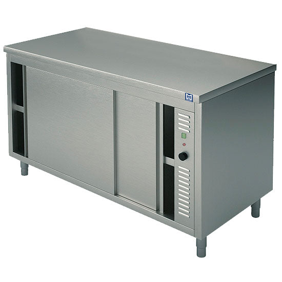 Wärmeschrank mit Schiebetüren, ohne Aufkantung, 1600x600 mm — Virtus STES6016