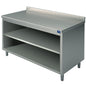 Neutraler Arbeitsschrank, offen, mit Aufkantung, 900x800 mm — Virtus STFA89