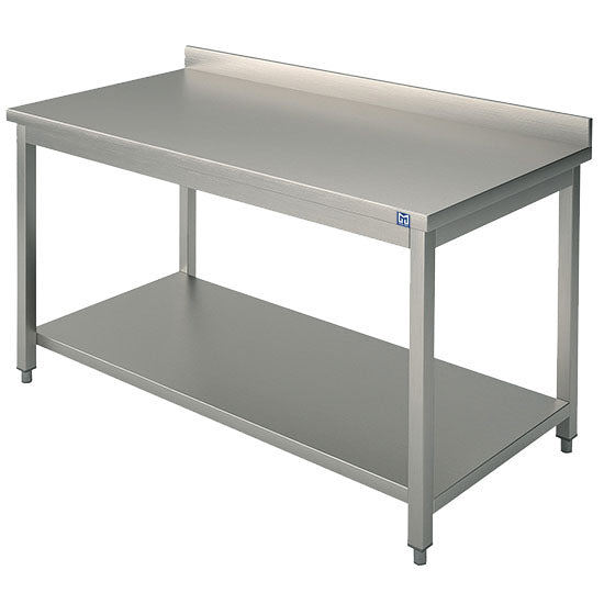 Arbeitstisch mit Zwischenboden und Aufkantung, 1300x600 mm — Virtus STLA60130