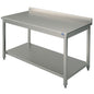 Arbeitstisch mit Zwischenboden und Aufkantung, 800x800 mm — Virtus STLA808
