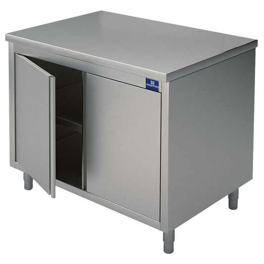 Neutraler Arbeitsschrank mit Flügeltür, ohne Aufkantung, 600x600 mm — Virtus STN606
