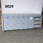 Neutraler Arbeitsschrank mit Schubladeneinheit rechts, ohne Aufkantung, 2000x600mm - BESCHÄDIGT — Virtus STNC36020BE