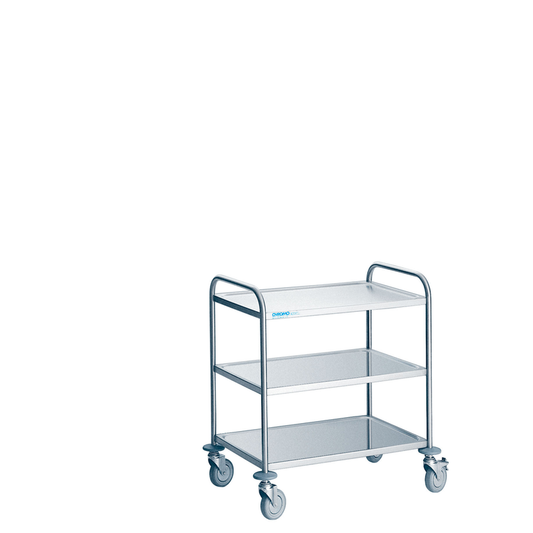 Serving trolley with 3 shelves, 900 × 600 × 950 mm