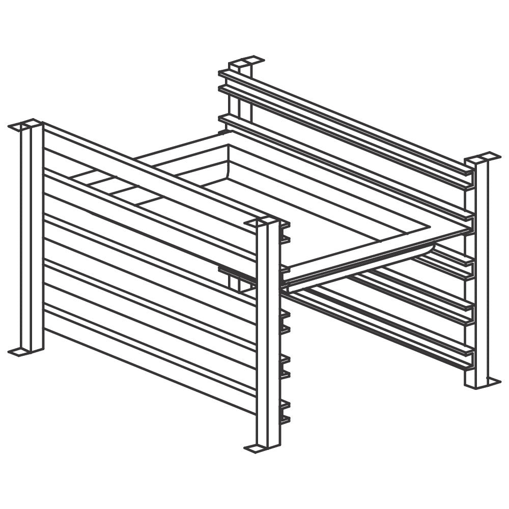 Gestell zur Lagerung von Blechen, 325x530 mm — Virtus TSG
