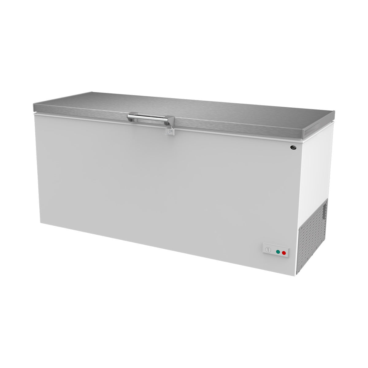 Tiefkühltruhe, mit geschlossenem Edelstahl-Deckel und Beleuchtung, 573 Liter | A&S TTV-573 INOX