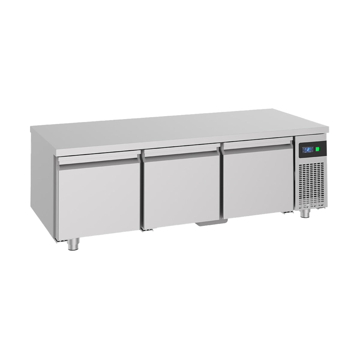 Unterbaukühltisch mit 3 Schubladen  -2 bis +8°C 1.600 × 700 × 600 mm | A&S UKT3
