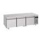 Unterbaukühltisch mit 3 Schubladen  -2 bis +8°C 1.600 × 700 × 600 mm | A&S UKT3
