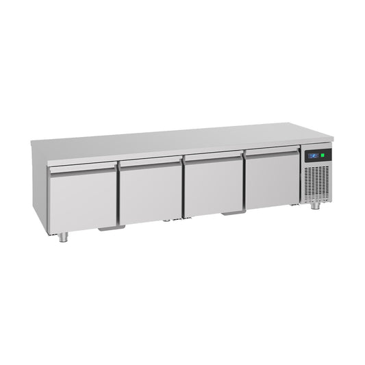 Under-counter refrigerated counter with 4 drawers -2 to +8°C 2,130 × 700 × 600 mm | A&S UKT4
